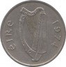 Монета. Ирландия. 5 пенсов 1974 год. ав.
