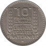 Монета. Франция. 10 франков 1949 год. Монетный двор - Бомон-ле-Роже(B). ав.