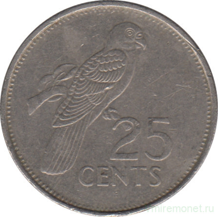 Монета. Сейшельские острова. 25 центов 1997 год. Немагнитная.