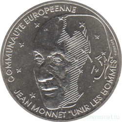 Монета. Франция. 100 франков 1992 год. Жан Монне.