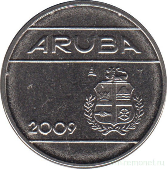 Монета. Аруба. 25 центов 2009 год.