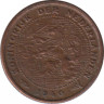 Монета. Нидерланды. 0.5 цента 1940 год. ав.
