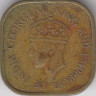 Монета. Цейлон (Шри-Ланка). 5 центов 1943 год. рев.