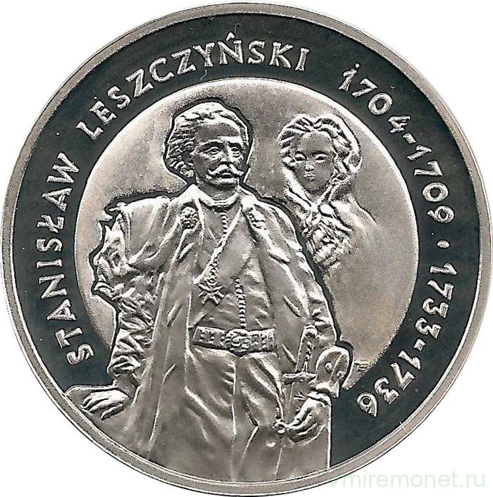 Монета. Польша. 10 злотых 2003 год. Станислав Лещинский. В полный рост.