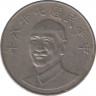 Монета. Тайвань. 10 долларов 1989 год. (78-й год Китайской республики). ав.