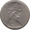 Монета. Австралия. 10 центов 1968 год. ав.