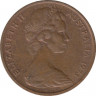 Монета. Австралия. 1 цент 1973 год. ав.