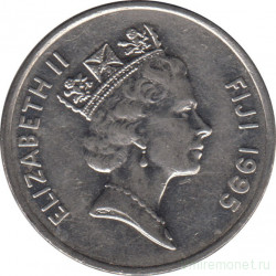 Монета. Фиджи. 20 центов 1995 год.