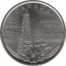 Монета. Канада. 25 центов 2005 год. 100 лет провинции Альберта. ав.