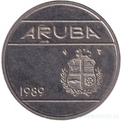 Монета. Аруба. 25 центов 1989 год.