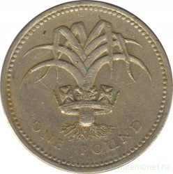 Монета. Великобритания. 1 фунт 1985 год.