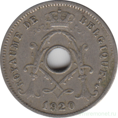 Монета. Бельгия. 5 сантимов 1920 год. BELGIQUE.