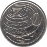 Монета. Каймановы острова. 10 центов 2008 год. рев.