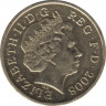 Монета. Великобритания. 1 фунт 2008 год. Новый тип. ав.