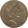 Монета. Новая Зеландия. 2 доллара 1997 год. ав.