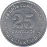 Монета. Никарагуа. 25 сентаво 1987 год.  рев.