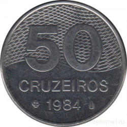 Монета. Бразилия. 50 крузейро 1984 год.
