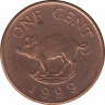 Монета. Бермудские острова. 1 цент 1999 год. ав.
