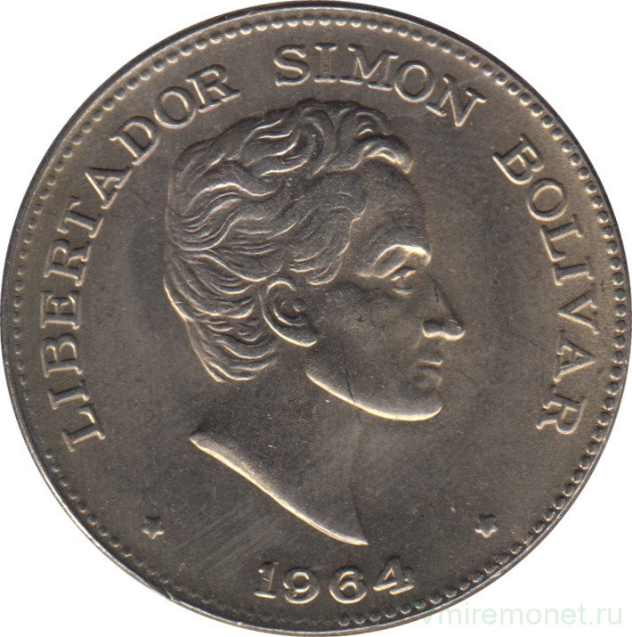 Монета. Колумбия. 50 сентаво 1964 год.