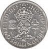 Монета. Великобритания. 1 флорин (2 шиллинга) 1944 год. ав.