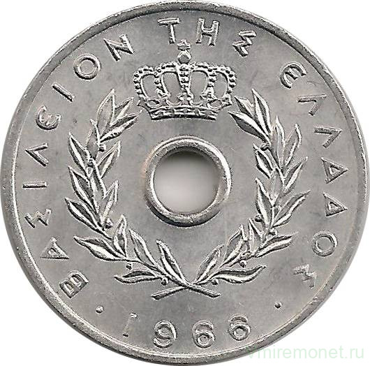 Монета. Греция. 10 лепт 1966 год.