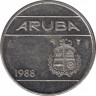 Монета. Аруба. 10 центов 1988 год. ав.