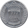  Монета. Сан-Марино 1 лира 1973 год. рев.