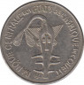 Монета. Западноафриканский экономический и валютный союз (ВСЕАО). 100 франков 1969 год. рев.