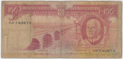 Банкнота. Ангола. 100 эскудо 1962 год. Тип 94.