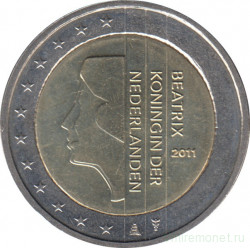 Монеты. Нидерланды. Набор евро 8 монет 2011 год. 1, 2, 5, 10, 20, 50 центов, 1, 2 евро.