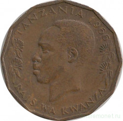 Монета. Танзания. 5 центов 1966 год.