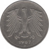 Монета. ФРГ. 5 марок 1987 год. Монетный двор - Мюнхен (D). ав.