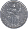 Монета. Новая Каледония. 1 франк 1997 год.  ав.