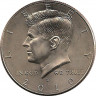 Аверс. Монета. США. 50 центов 2010 год. Монетный двор D.