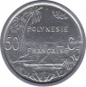 Монета. Французская Полинезия. 50 сантимов 1965 год. рев.