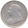 Монета. Великобритания. 1 шиллинг (12 пенсов) 1896 год. 