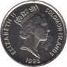 Монета. Соломоновы острова. 5 центов 1993 год. рев.