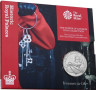 Монета. Великобритания. 5 фунтов 2019 год. Лондонский Тауэр - церемония вручения ключей. В буклете.