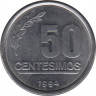 Монета. Уругвай. 50 сентесимо 1994 год. ав.