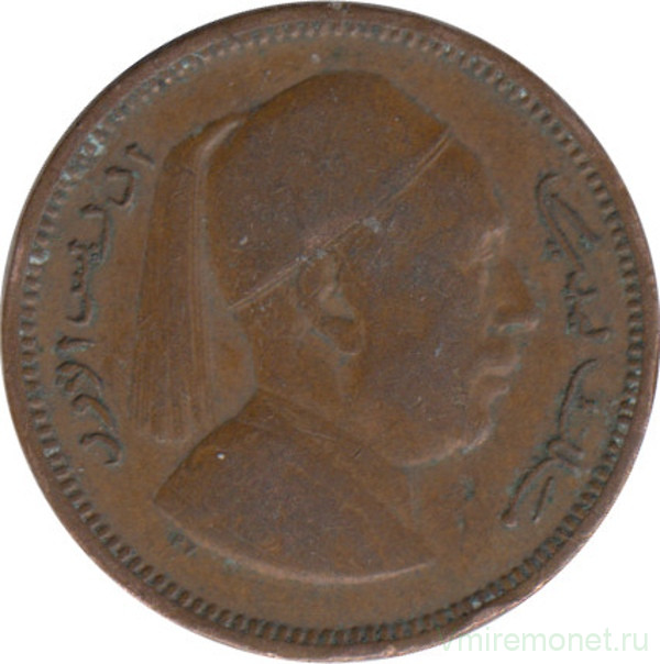 Монета. Ливия. 1 миллим 1952 год.