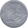  Монета. Чехословакия. 10 геллеров 1991 год. ав.