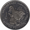 Монета. Великобритания. Южная Георгия и Южные Сэндвичевы острова. 2 фунта 2006 год. Сероголовый альбатрос. ав.