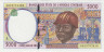 Банкнота.  Экономическое сообщество стран Центральной Африки (ВЕАС). Габон. 5000 франков 2000 год. (L). Тип 404Lf. ав.