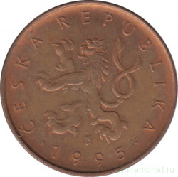 Монета. Чехия. 10 крон 1995 год.