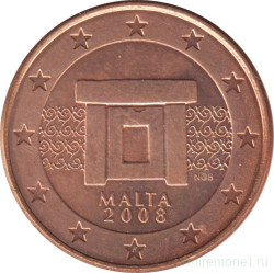 Монета. Мальта. 5 центов 2008 год.