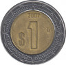 Монета. Мексика. 1 песо 2007 год. ав.