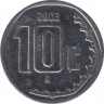 Монета. Мексика. 10 сентаво 2003 год. ав.