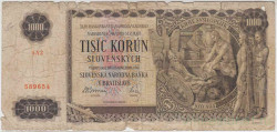 Банкнота. Словакия. 1000 крон 1940 год. Тип 13а.