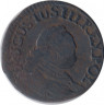 Монета. Польша. 1 грош (3 солиди) 1755 год. ав.