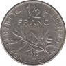 Монета. Франция. 0,5 франка 1973 год. ав.